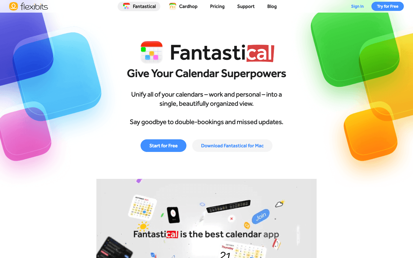 Fantastical website screenshot