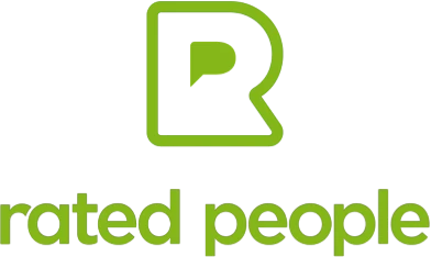 Rated People logo – a trusted platform where PPM Builders is recommended for high-quality construction and renovation services.