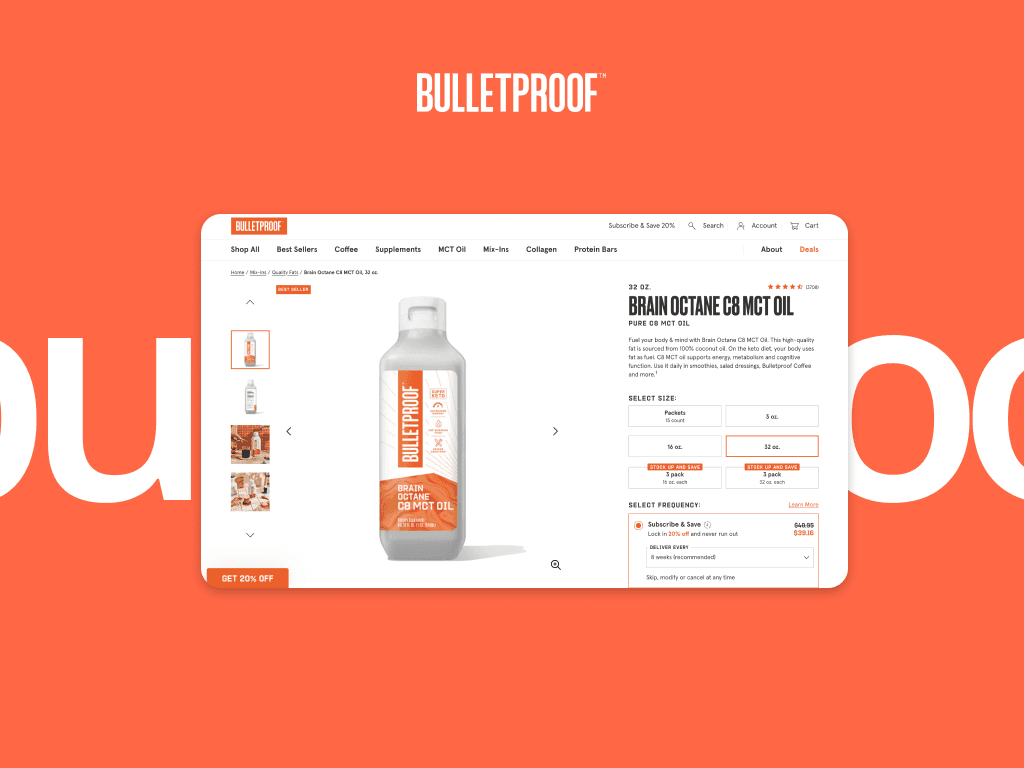 Bulletproof coffee design