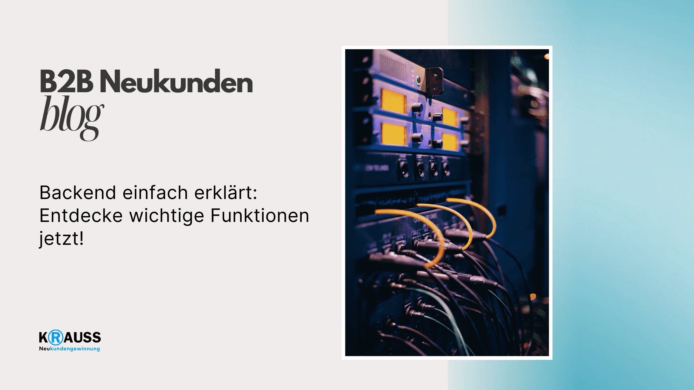 Backend einfach erklärt: Entdecke wichtige Funktionen jetzt!