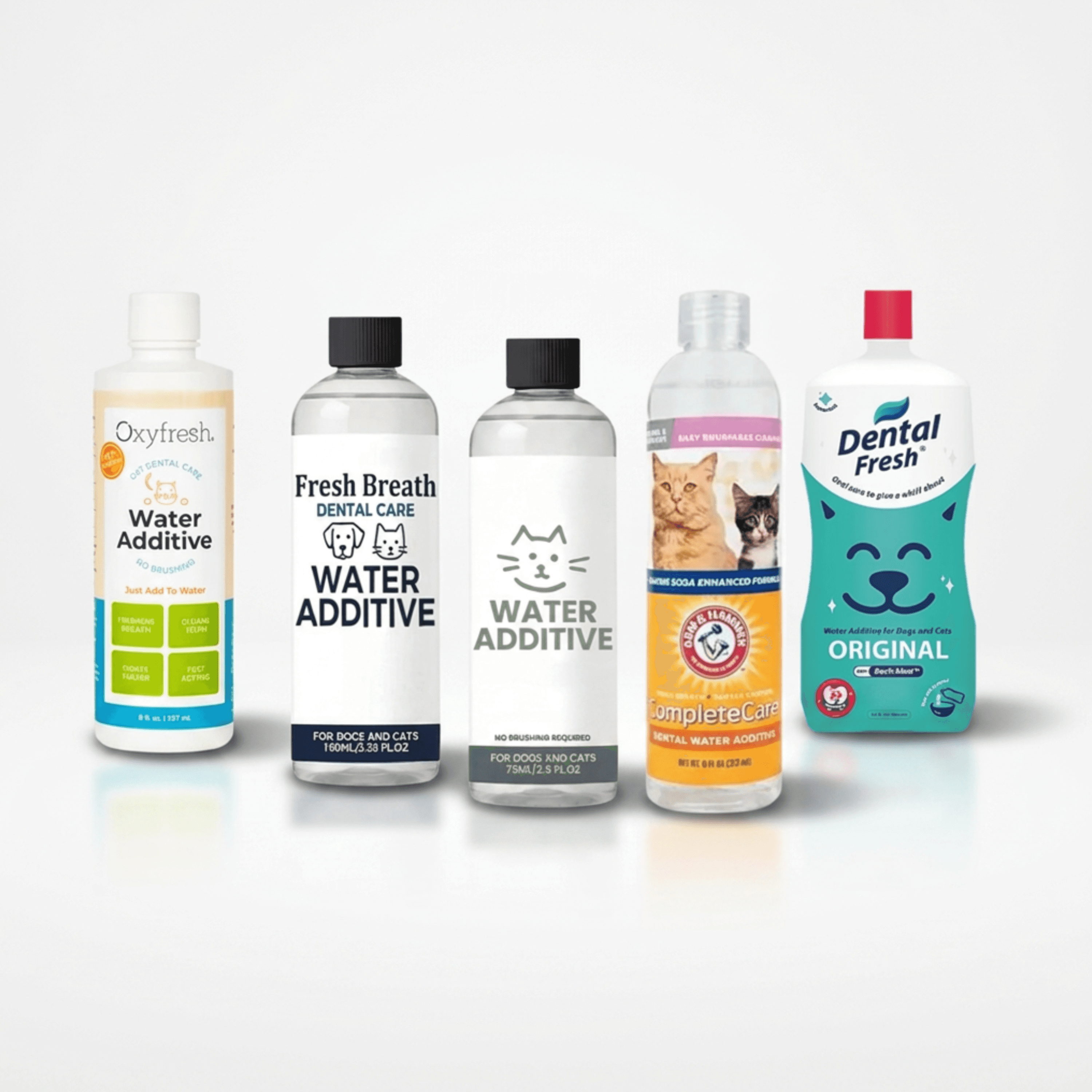 Dental water additive for cats