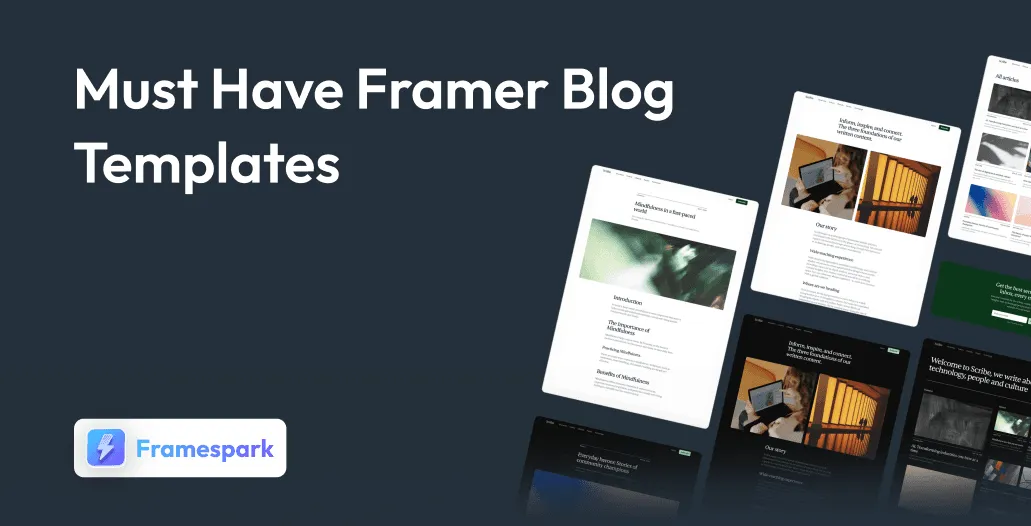 framer blog templates