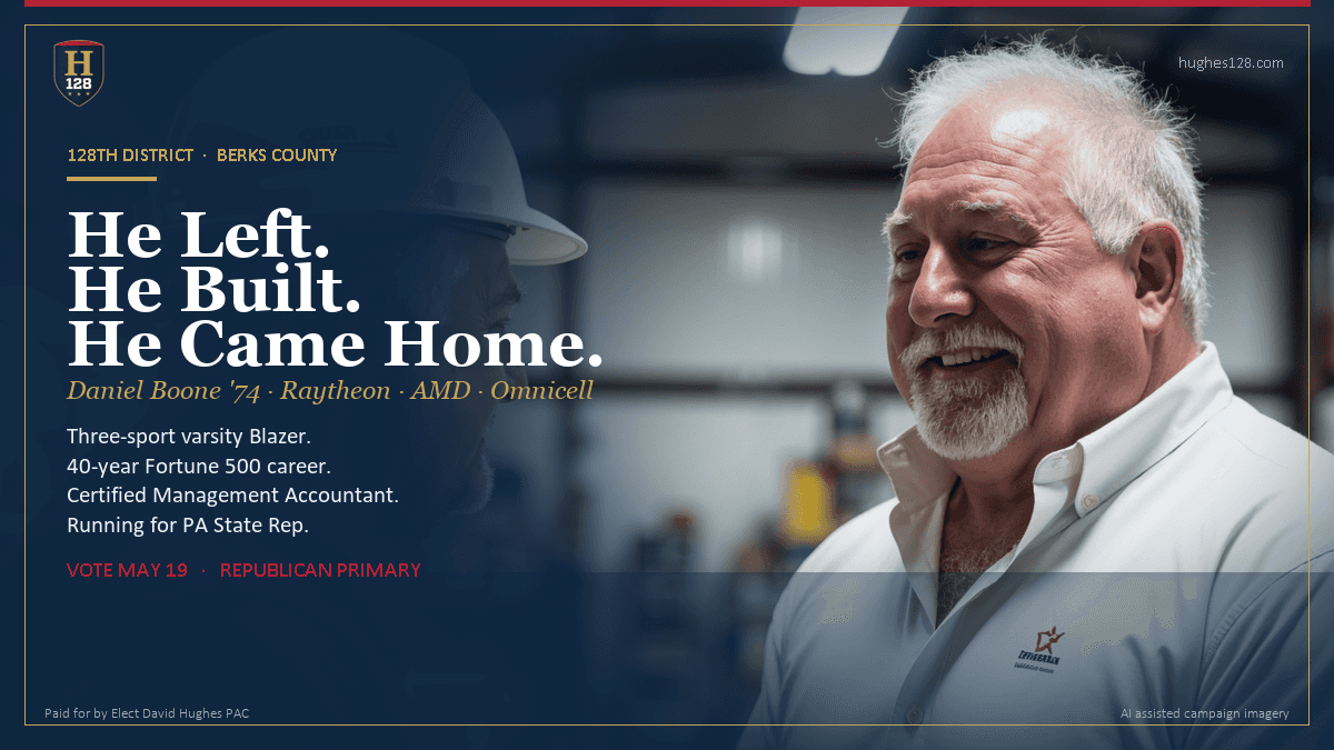 David Hughes came home to Birdsboro and Exeter Township to fight corruption