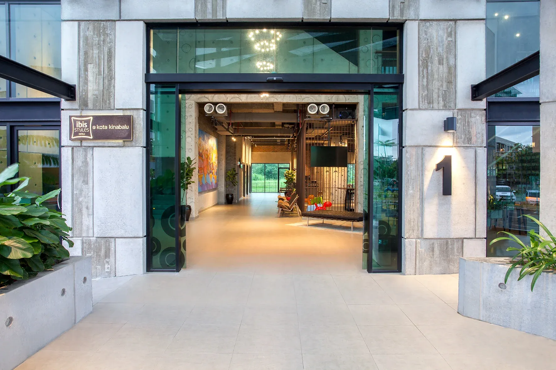 Interior view of Ibis Style Hotel project by Asima Architects