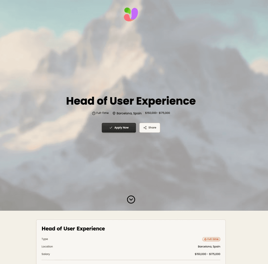 Modern application experience - Happlicant