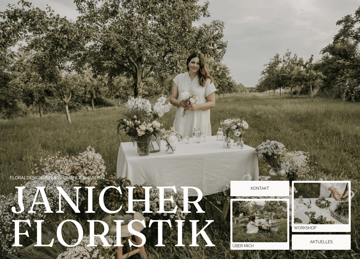 Floristik Sandra Janicher aus Hurlach gestaltet individuelle Blumenaufträge und bietet liebevoll geführte Workshops zum Kränzebinden & Stecken. 