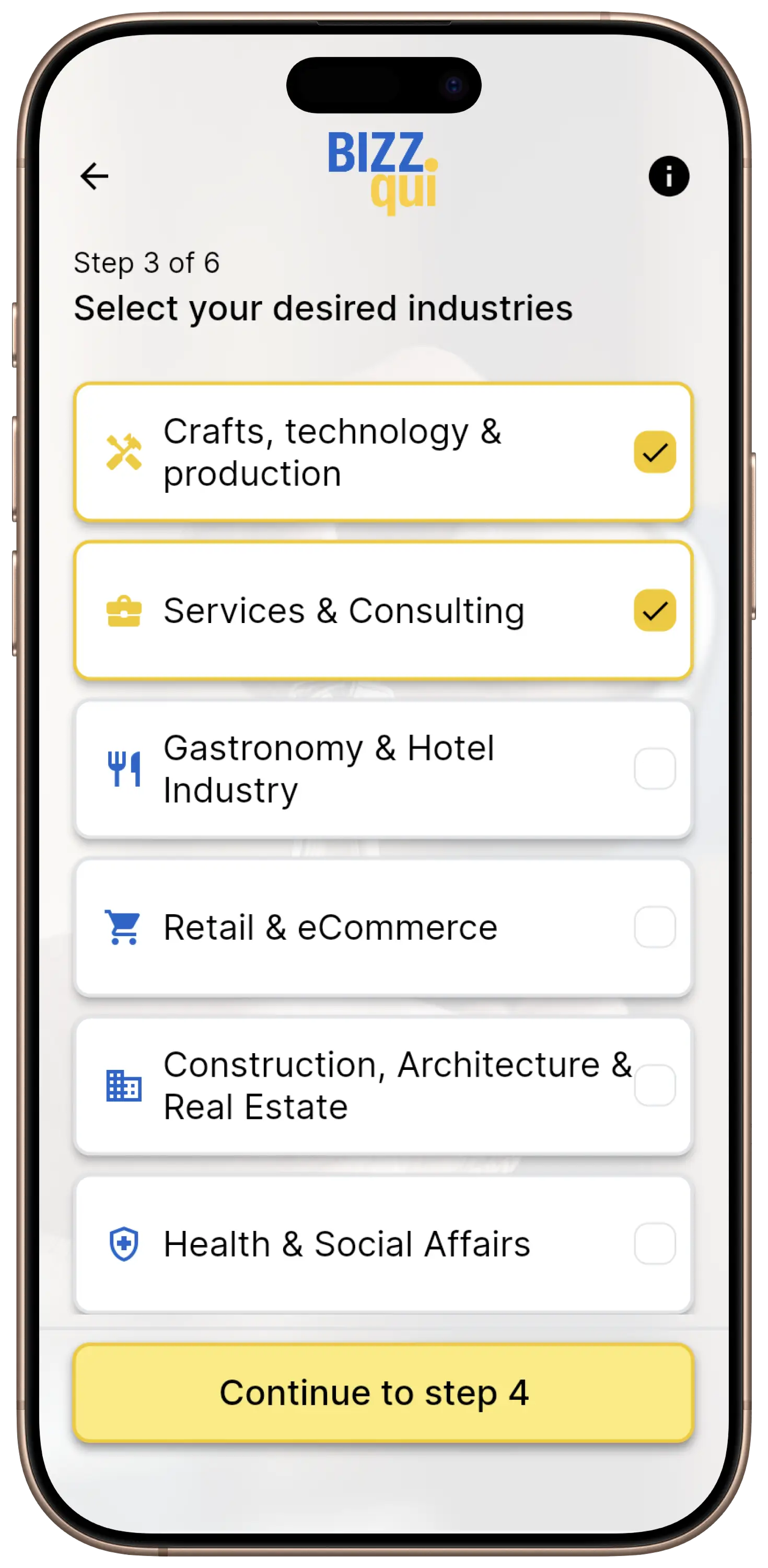 BIZZqui App: Buy a business filtered by industry, location and asking price – successors sought in trades, hospitality and retail