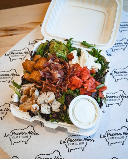 shrimp noodles in a white plate