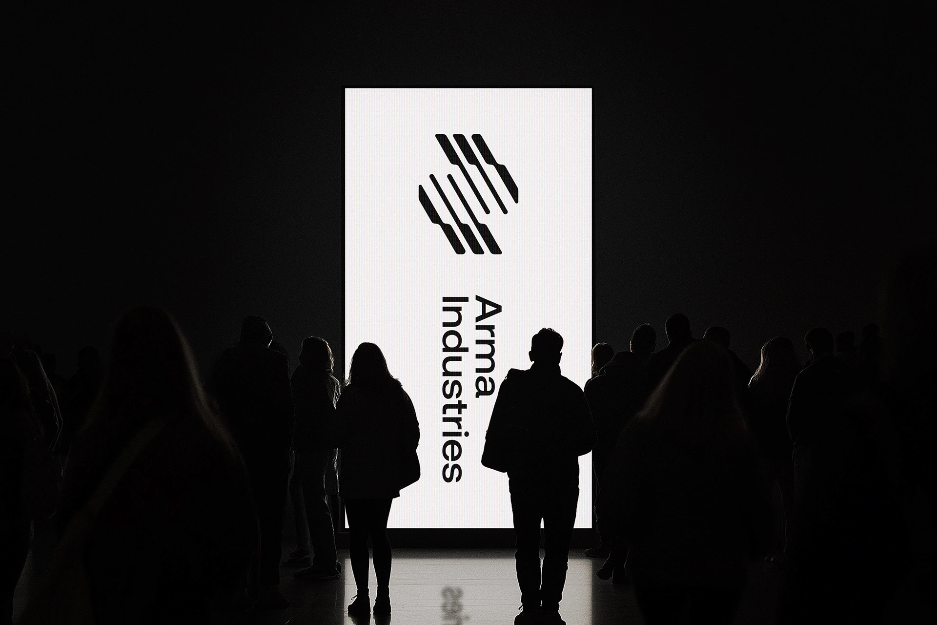 Streetside billboard with flyposters of the Batch.Works brand and illustrations