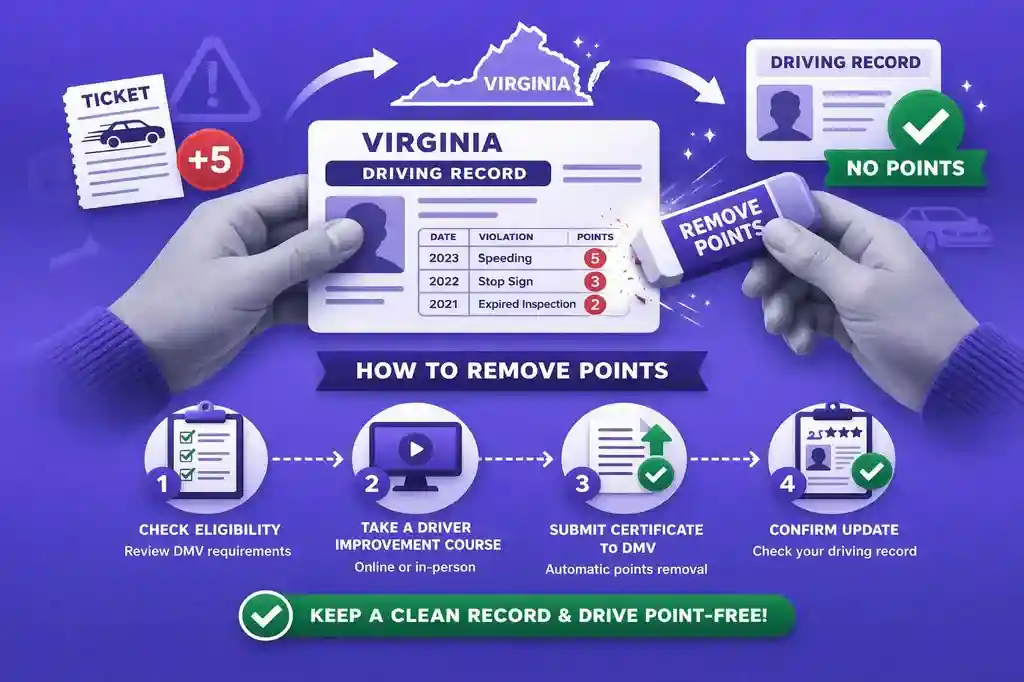 How to Remove Points from Your Virginia Driving Record