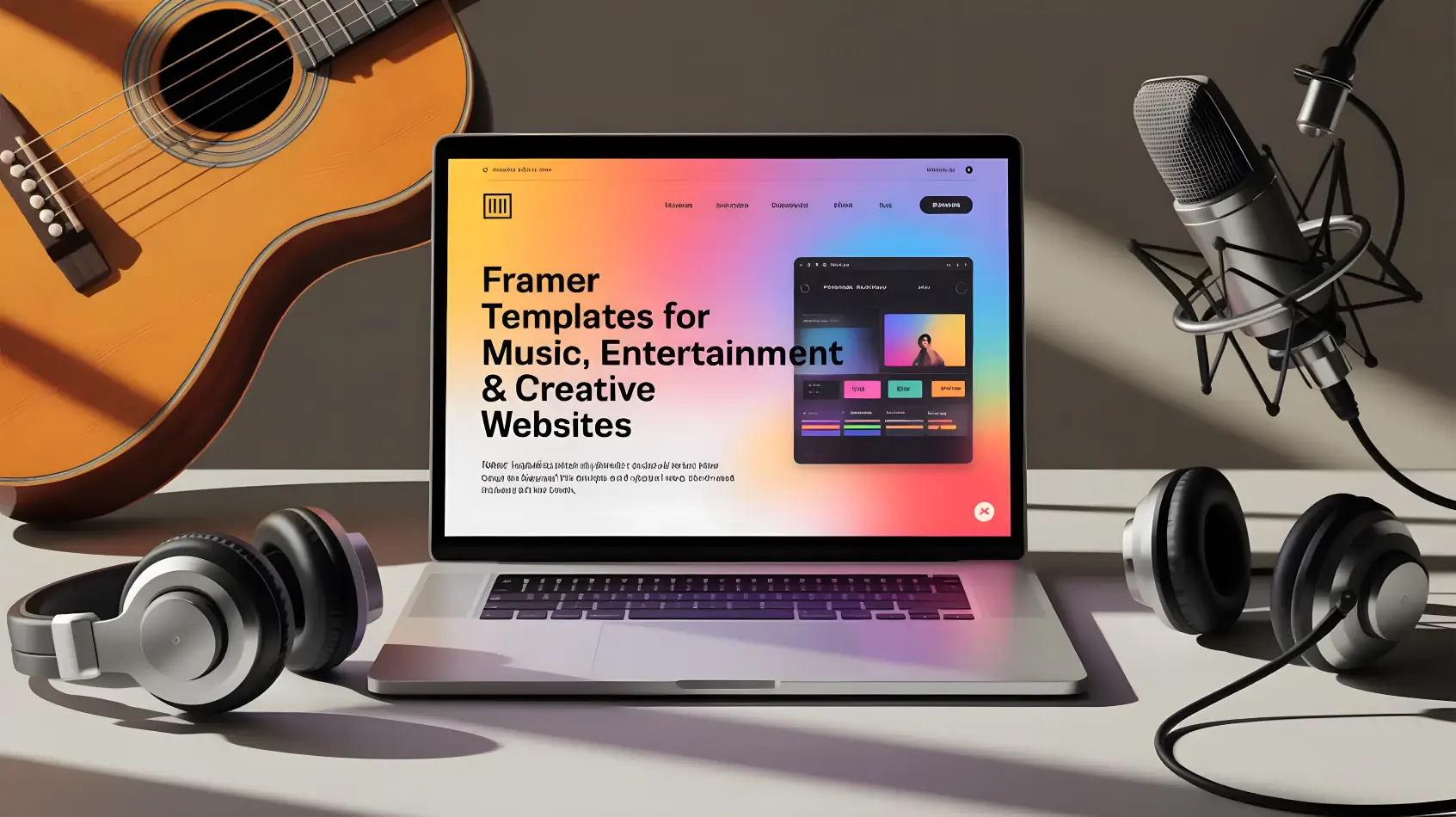Framer Templates for Music & Entertainment Website