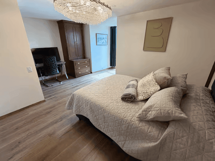 house interior with wooden walls