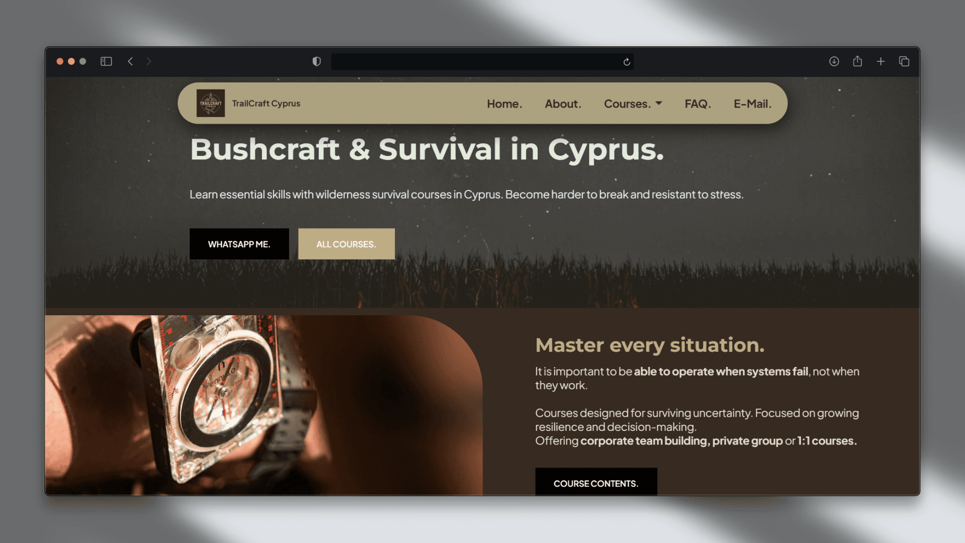 TrailCraft Cyprus Homepage