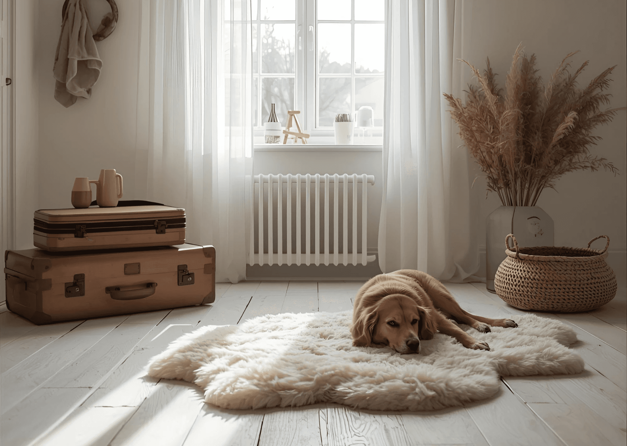 pet's on bed