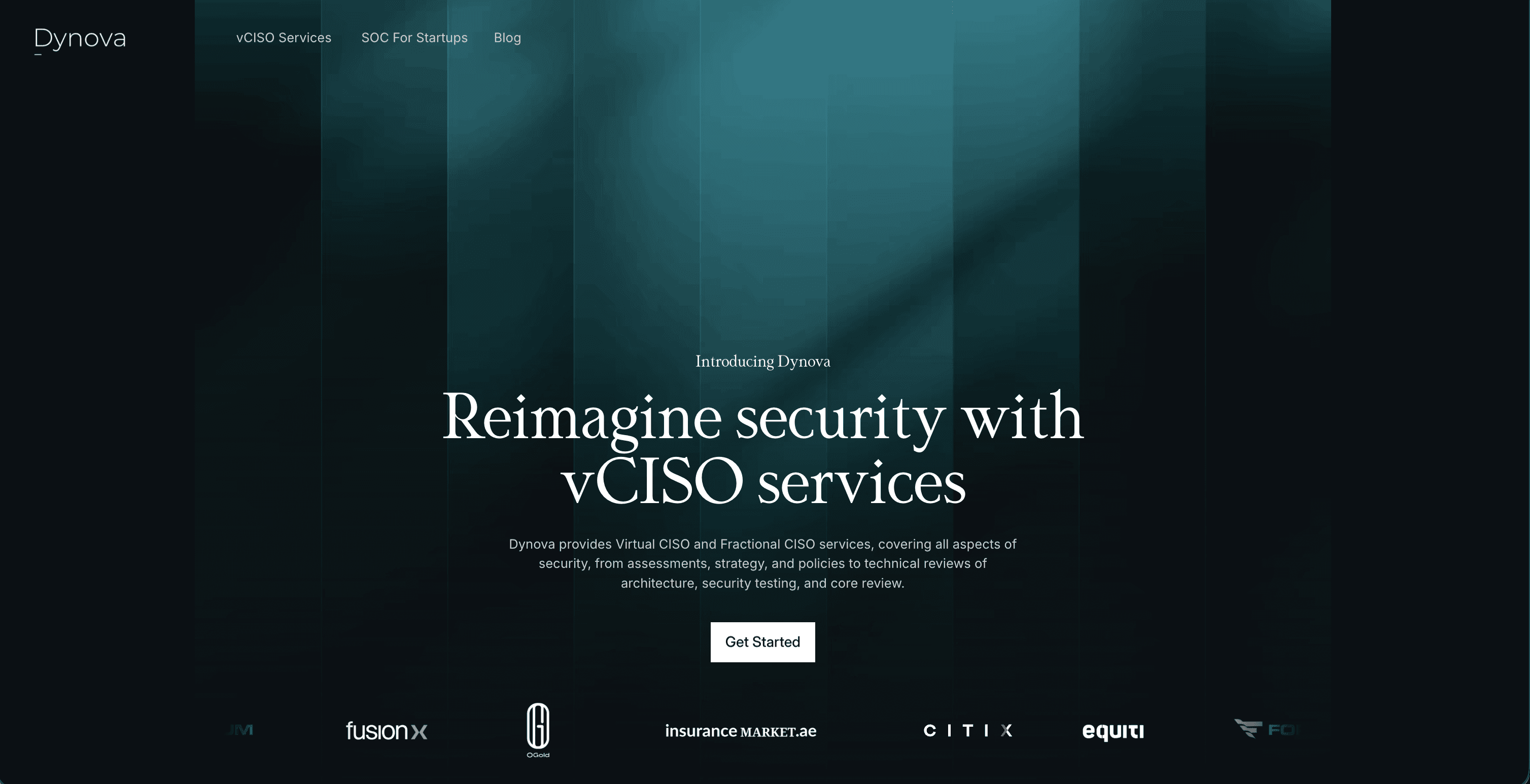 Dynova vCISO website