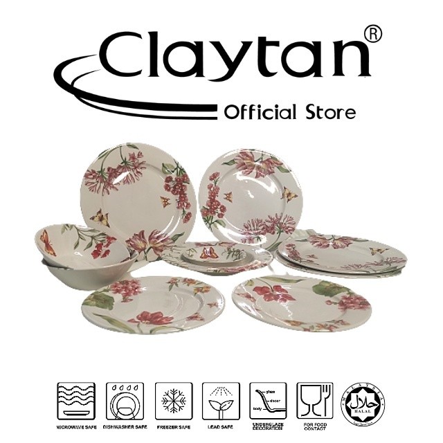 Eden Pink 10 pcs Dinner Set (4 pax)