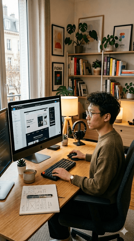 Portrait of portfolio creator – front view