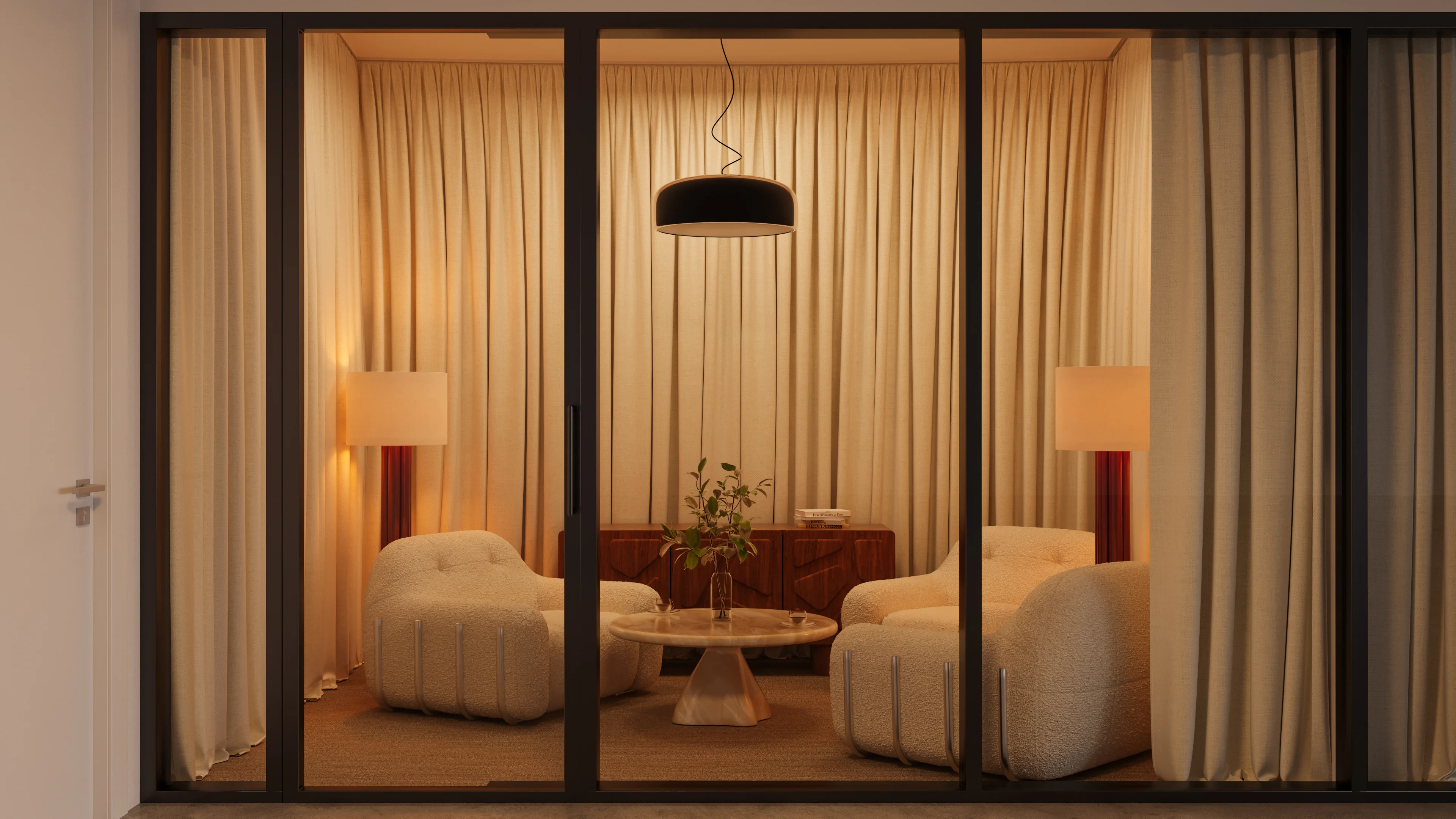 Malibu Suite material detail interior design