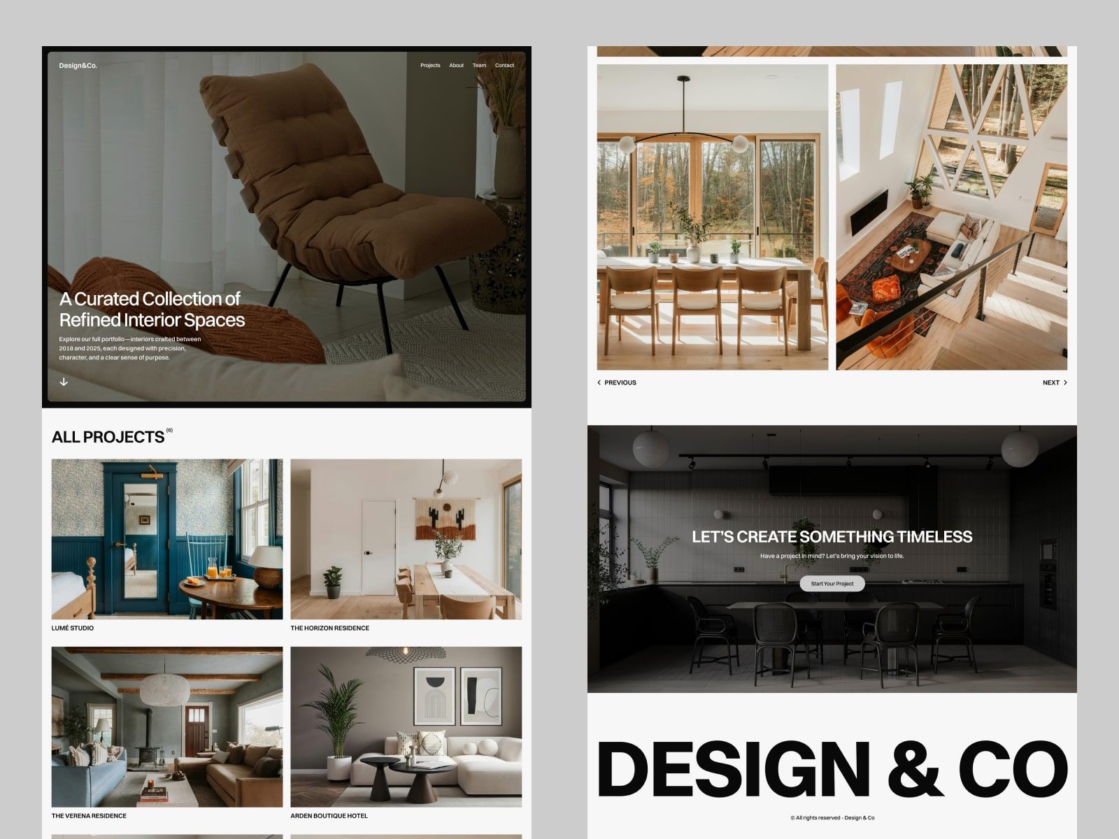 Design & Co — 极简现代建筑空间网站设计灵感