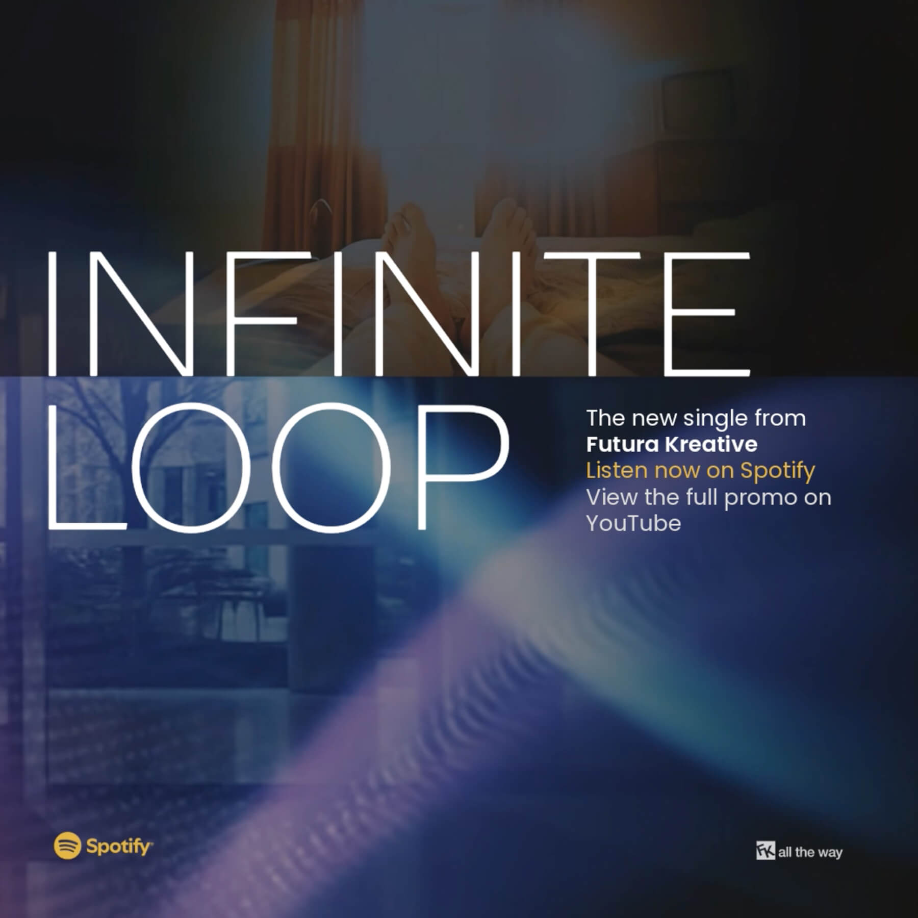 Instagram ad still for infinite loop song