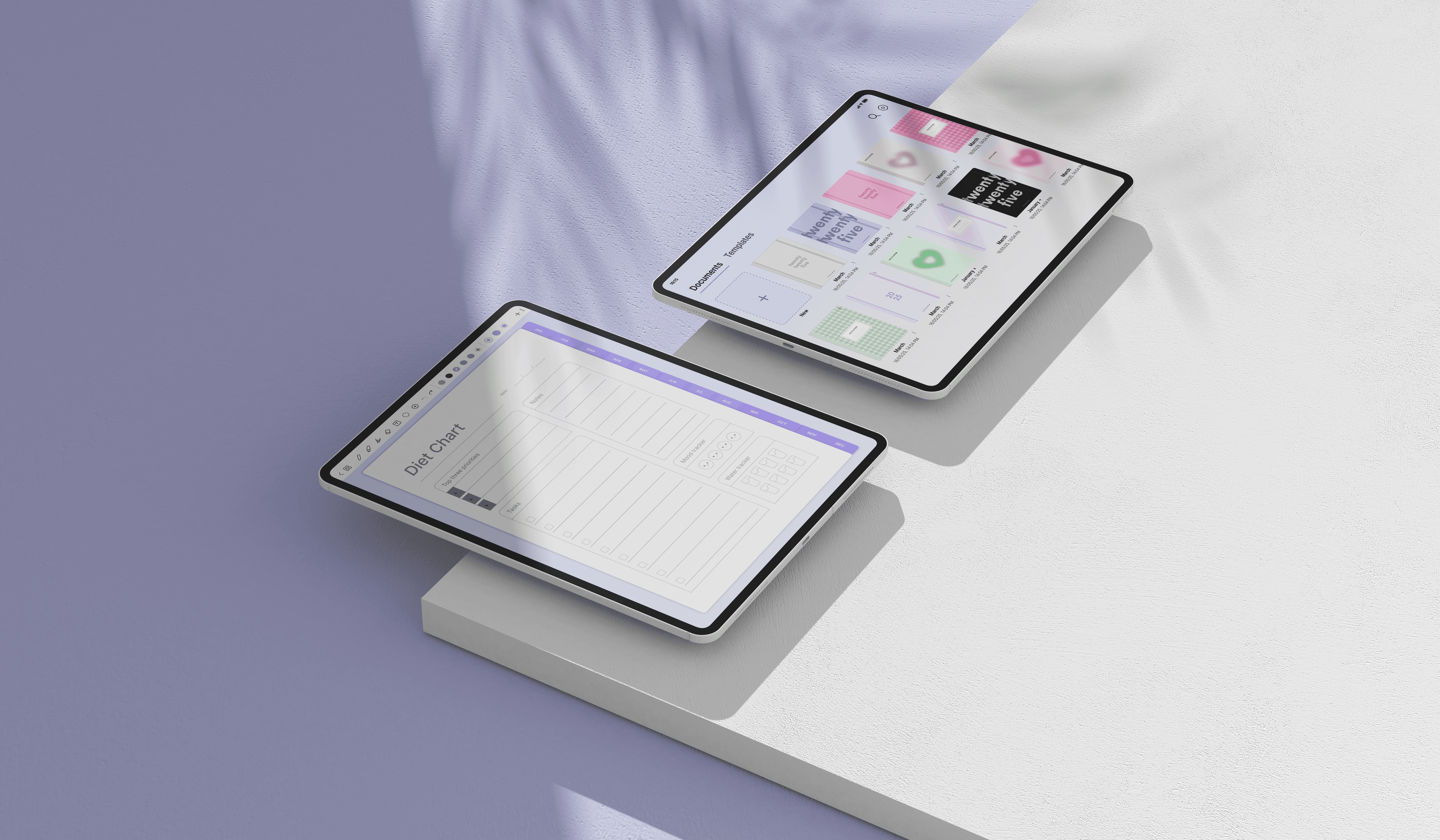 A woman in a colorful shirt sits at an outdoor table drawing on an iPad with an Apple Pencil.