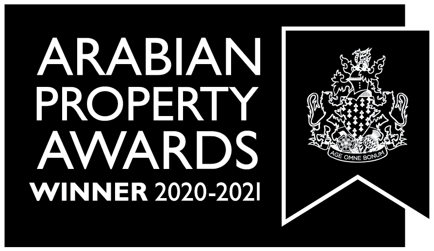 Arabian Property Awards, noting "Winner 2020-2021"