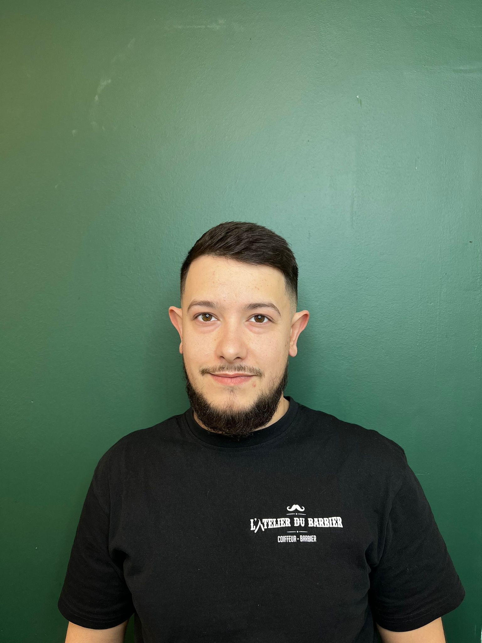 man wearing Henley top portrait