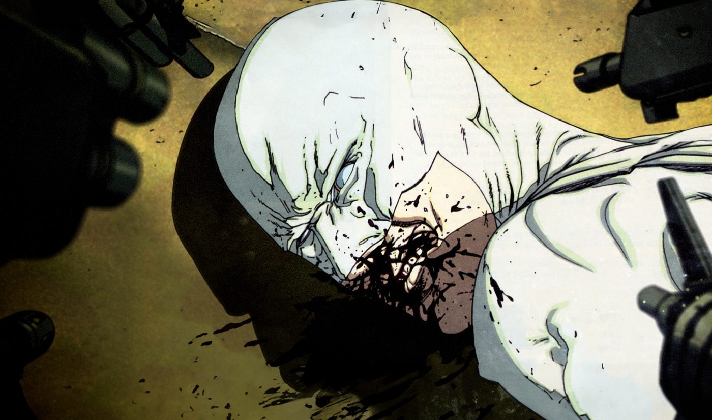 The lead character from Richard Payne’s Bad Man’s Silence is pinned down by SWAT police, showcasing intense and dramatic storytelling.