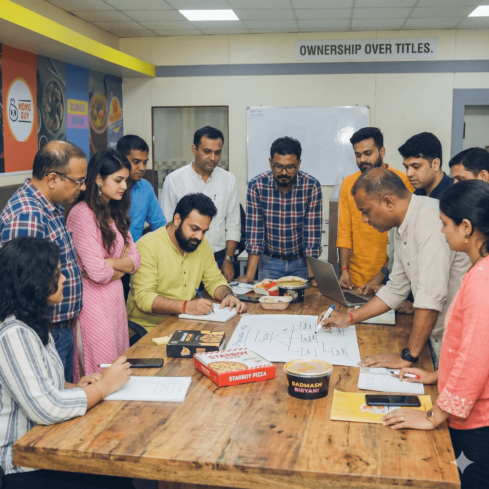Aerial view of a winding road cutting through rocky terrain and sandy landscape.