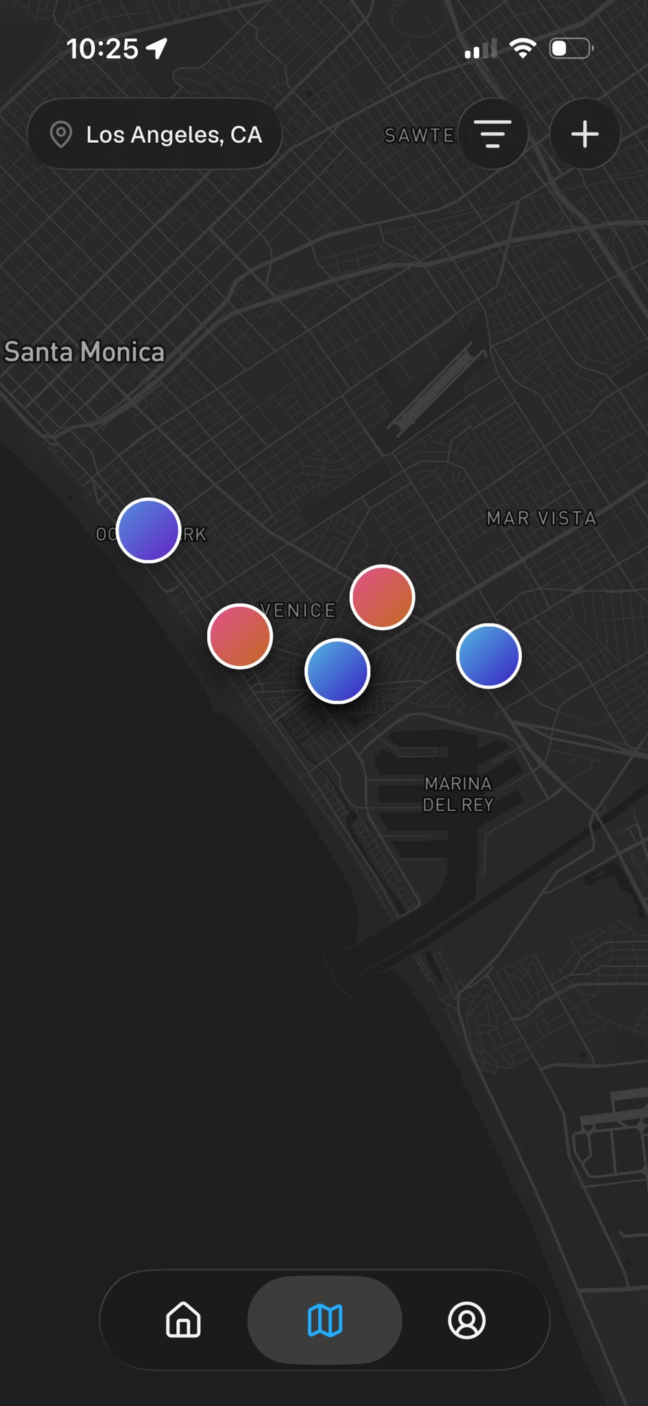 RIDERFINDER route map screen