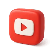 Logo de youtube, réseau social de l'agence kréa