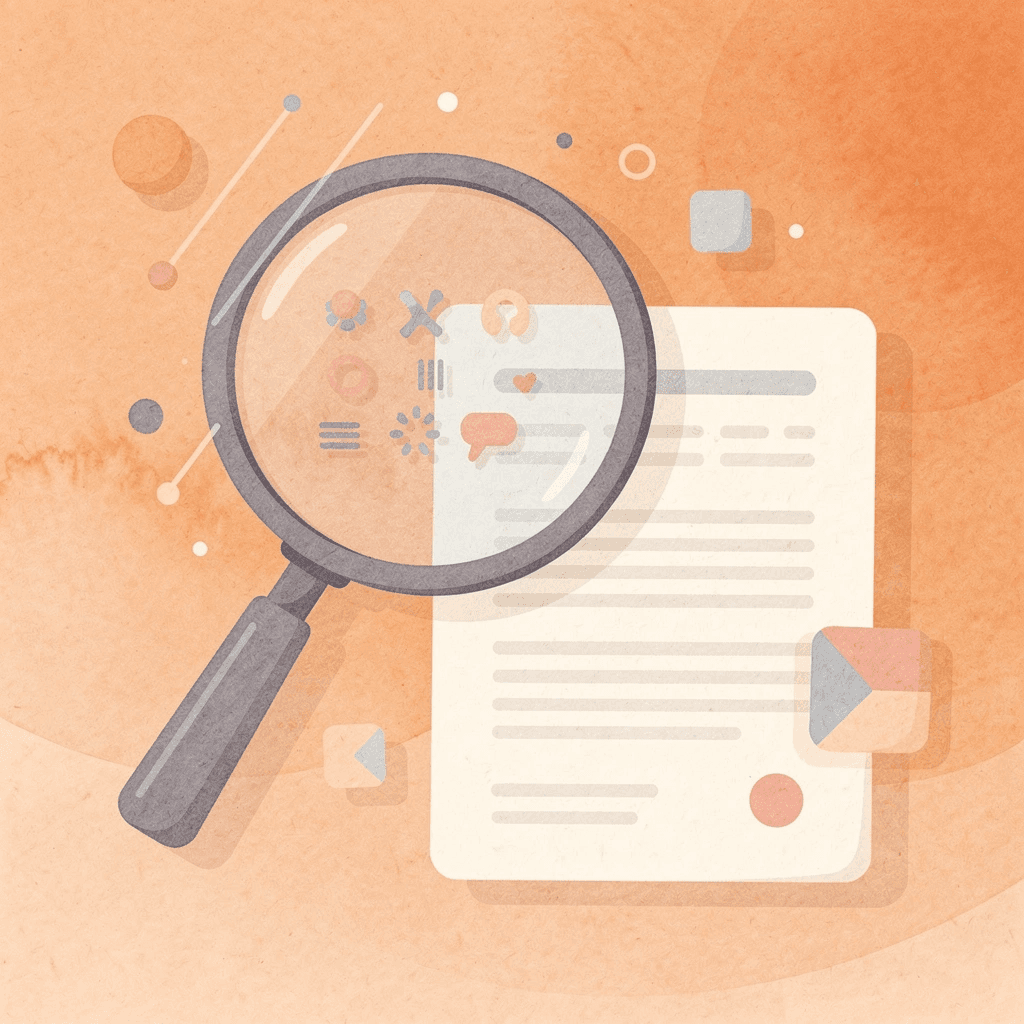 Magnifying glass examining SEO data representing a thorough agency evaluation