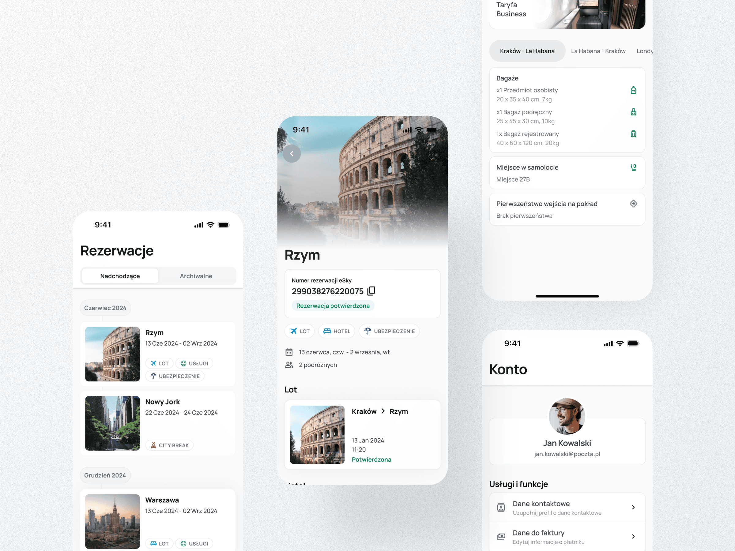 App Screen with open sidebar