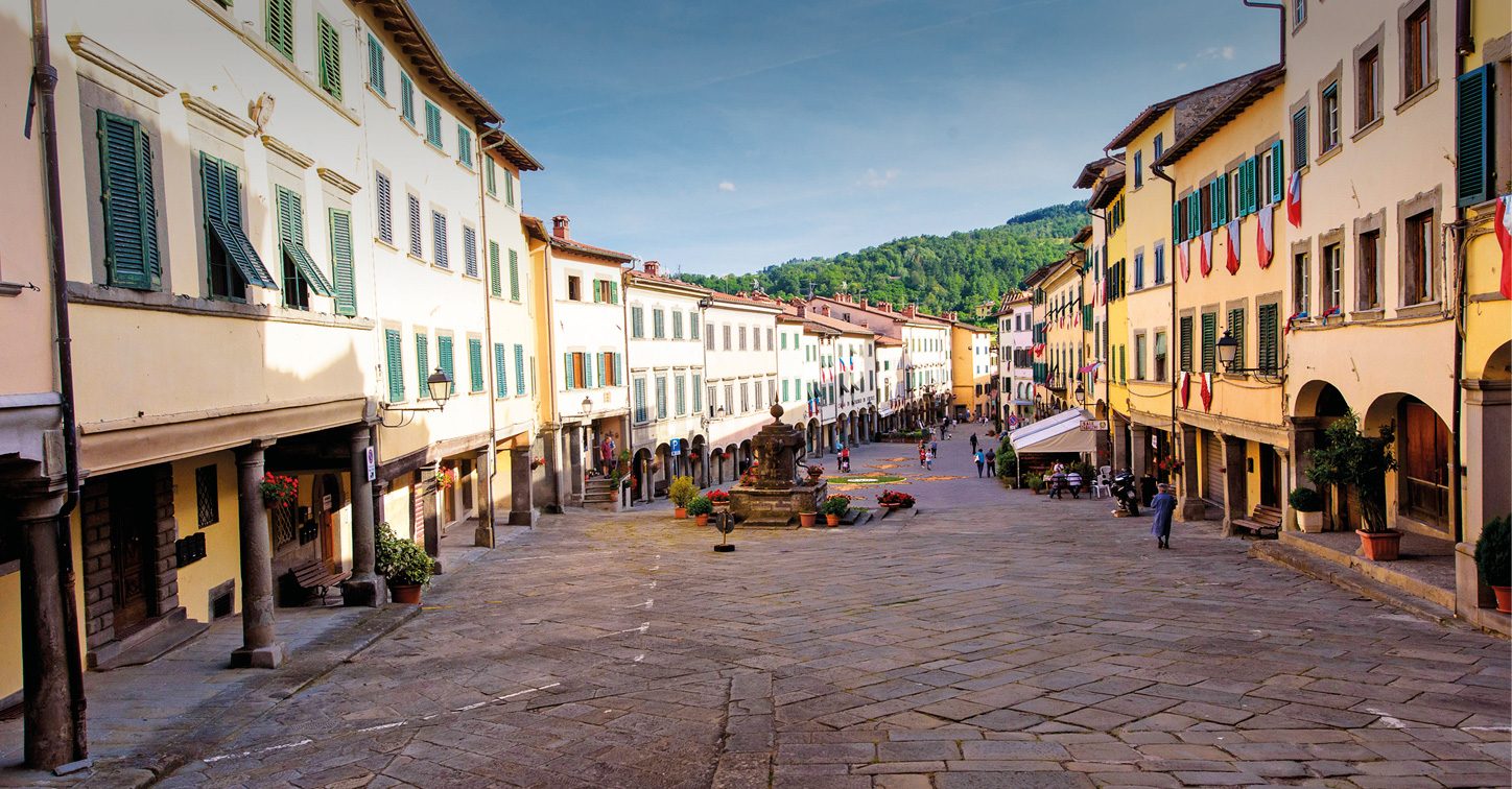 Accesso al Casentino e contesto della valle