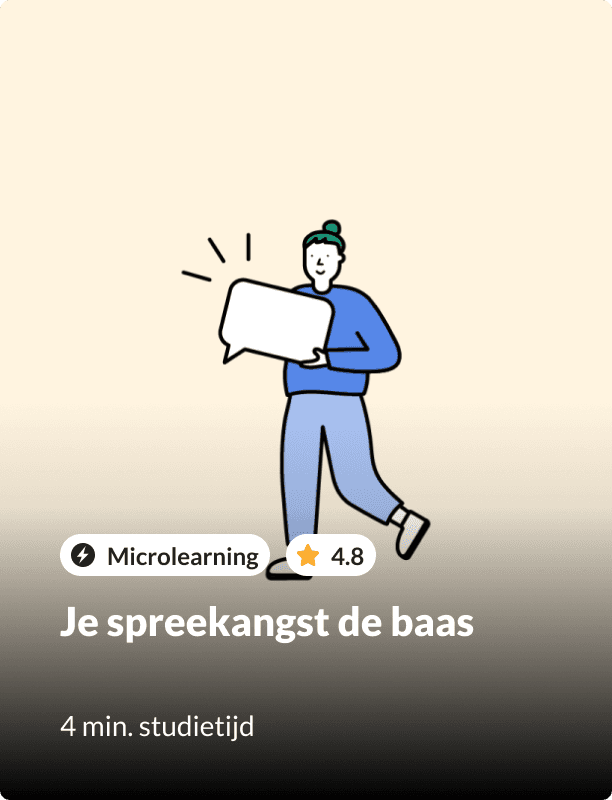 Learning: Je spreekangst de baas