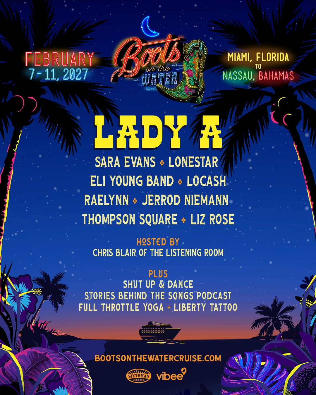Boots On The Water 2026 lineup