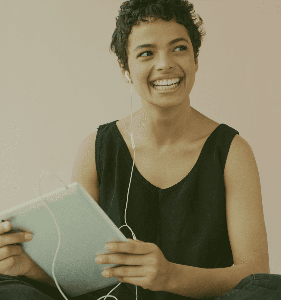 Happy learner completing Cinch course