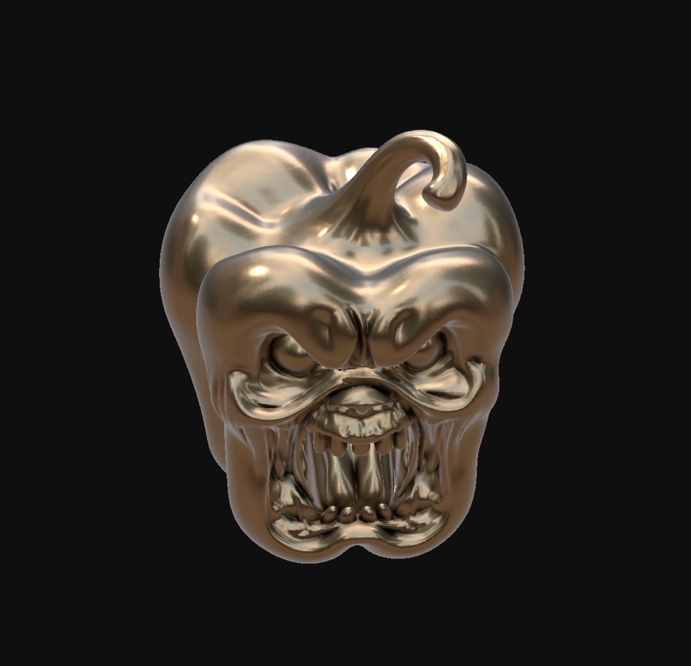 Angry pepper figurine — custom AI-designed jewelry by Jewely.ai