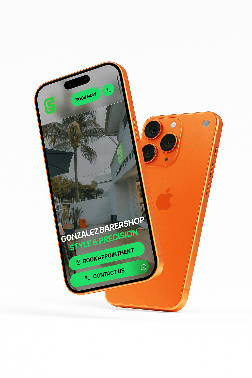 Gonzalez Barbershop Mobile ready website by Essential Marketing