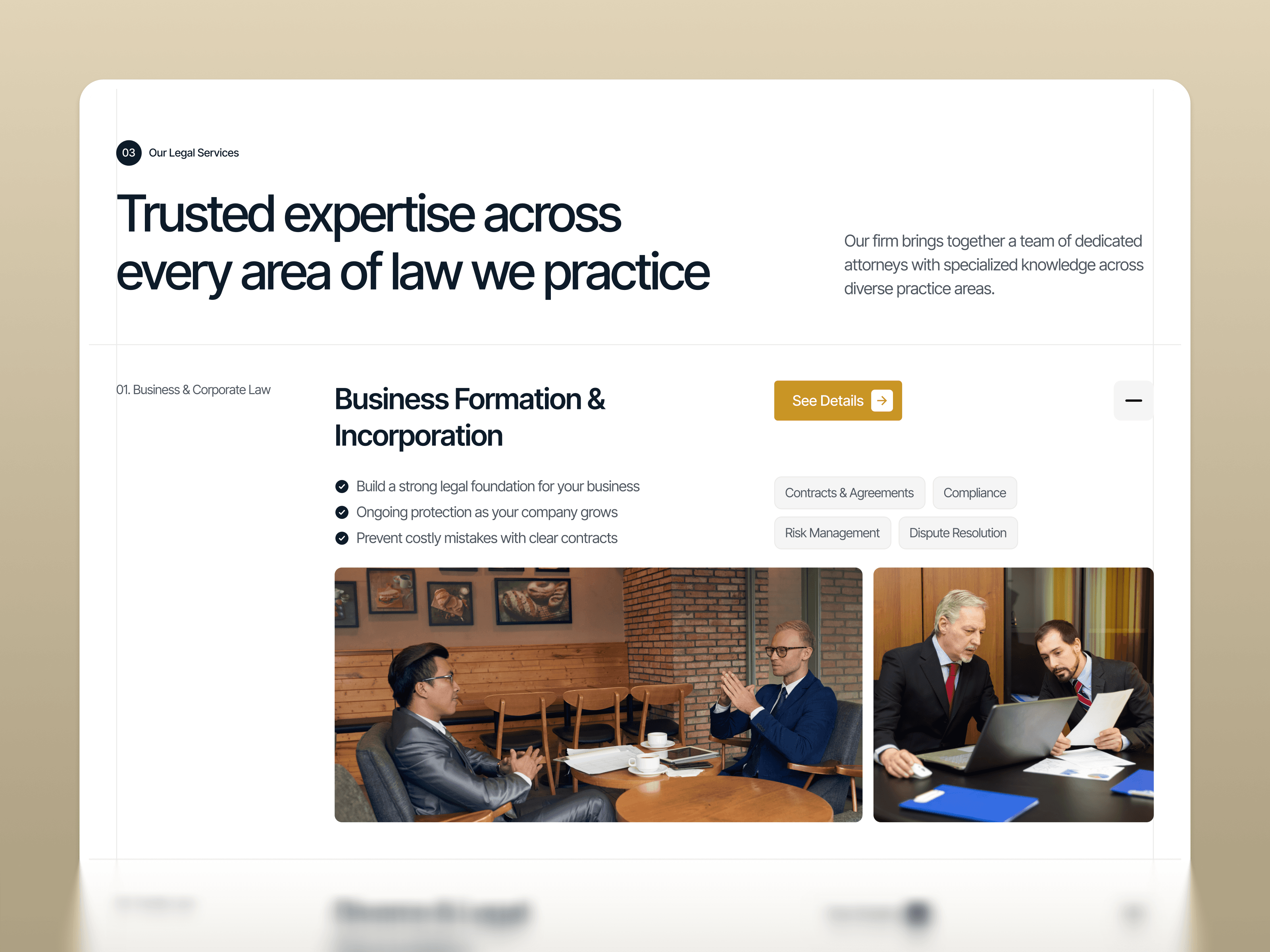 framer lawyer template