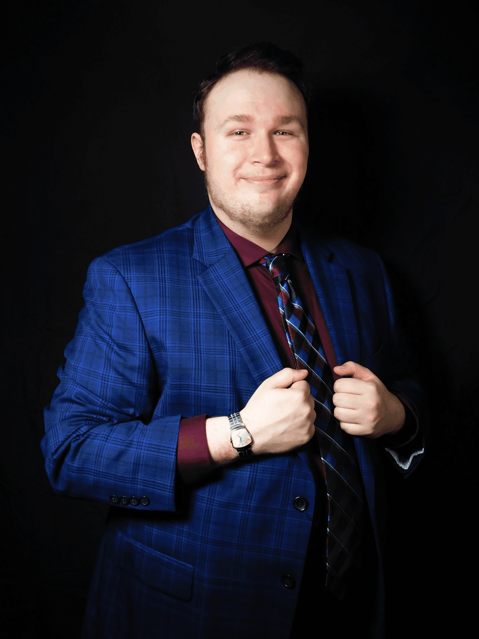 Portrait of portfolio creator – front view