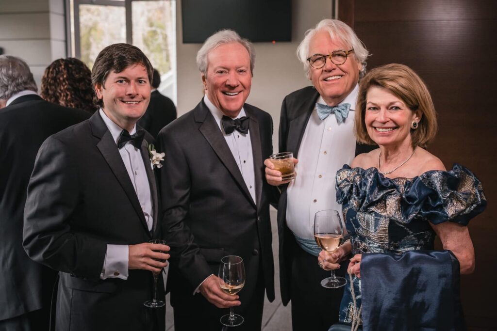 Photo booth alternative Aspen guests enjoying candid roaming photography at a luxury wedding