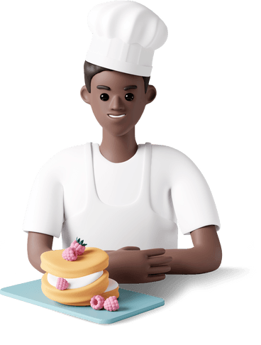 Cook with cake