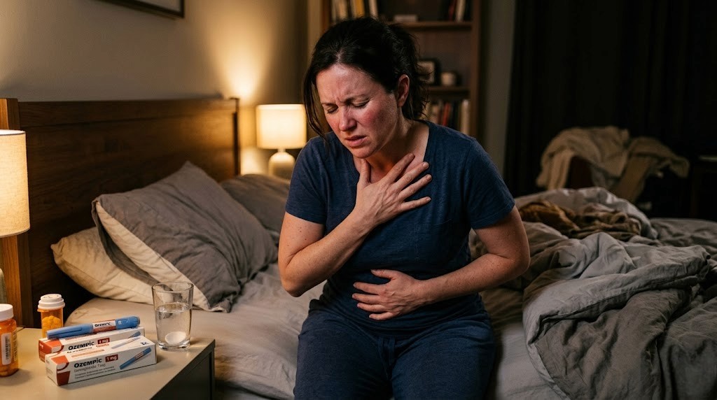 Semaglutide acid reflux