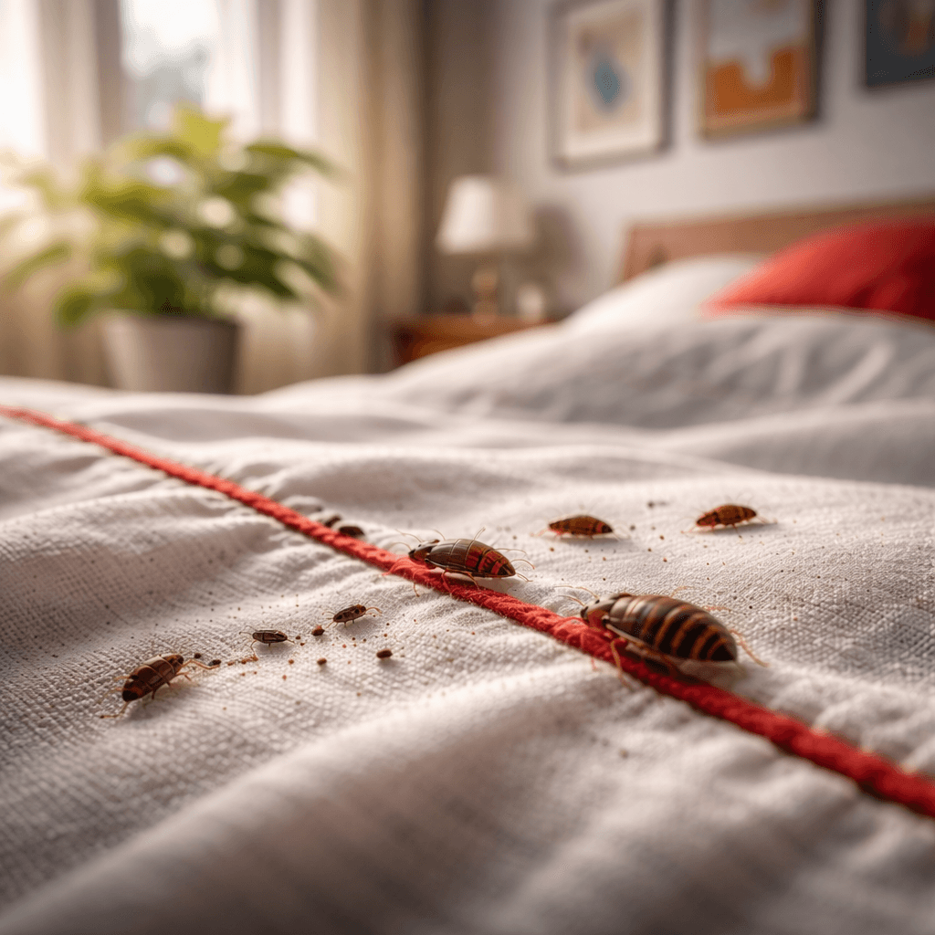 Image montrant des punaises de lit sur un matelas à Paris