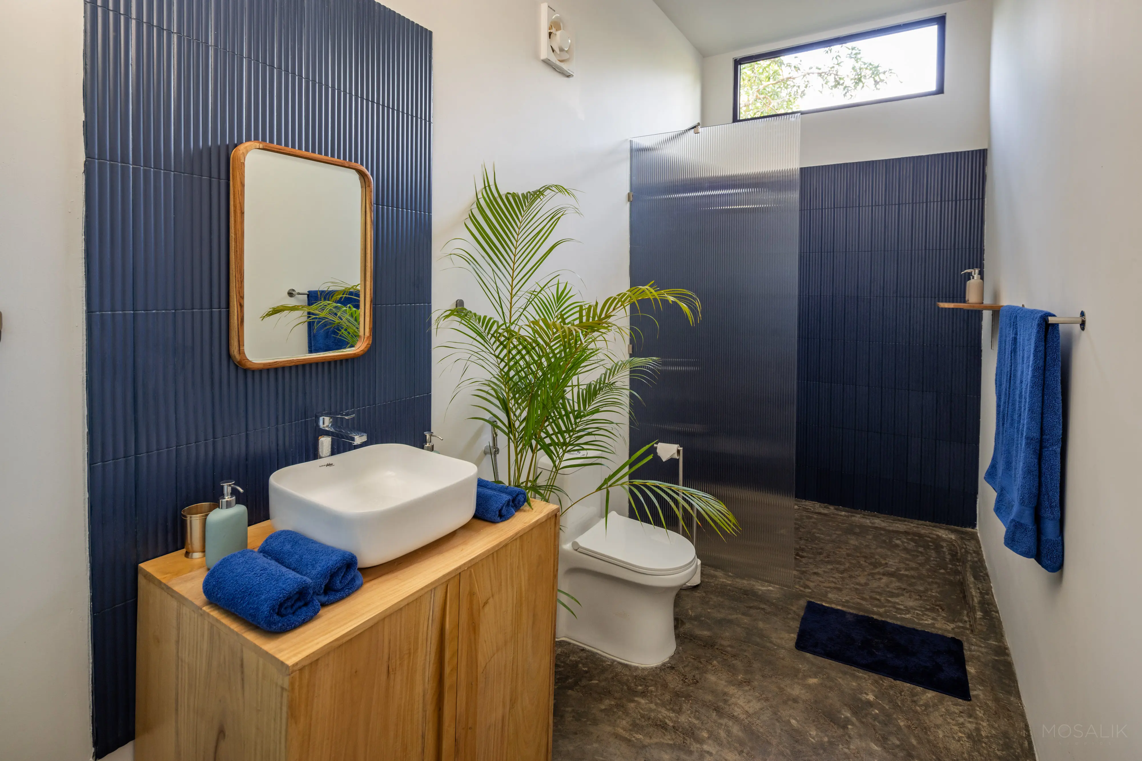 Jaali Blue Bathroom