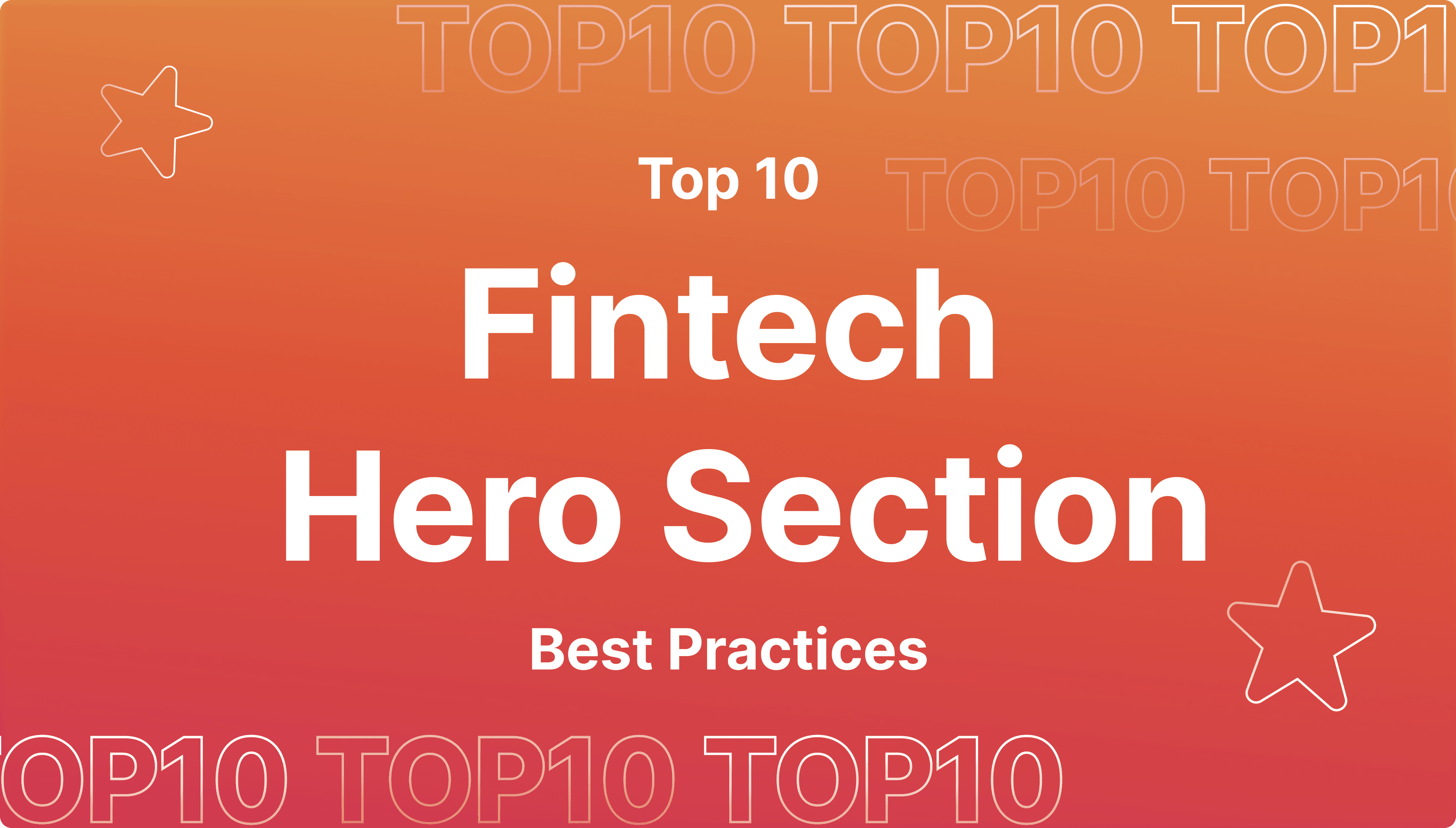 Fintech Hero Section