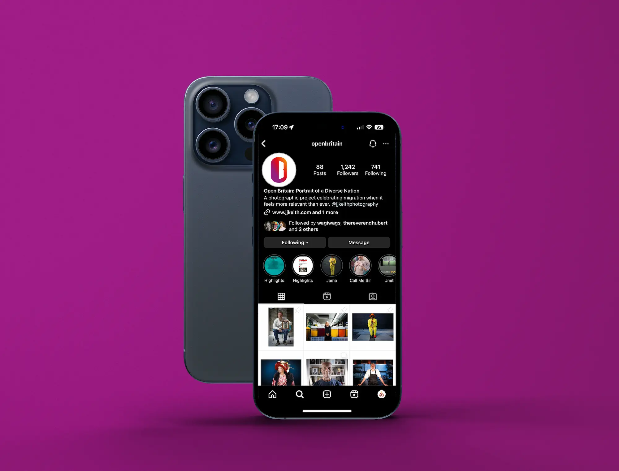 Open Britain Instagram Profile Mockup | HotSauce Design Works™️