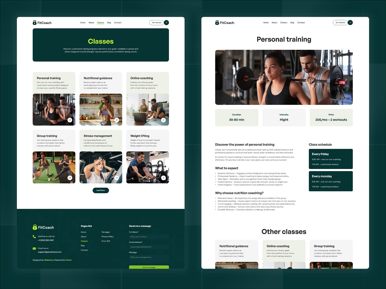 FitCoach — 现代专业教育培训网站设计灵感