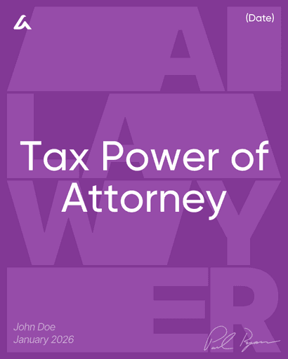 Tax Power of Attorney